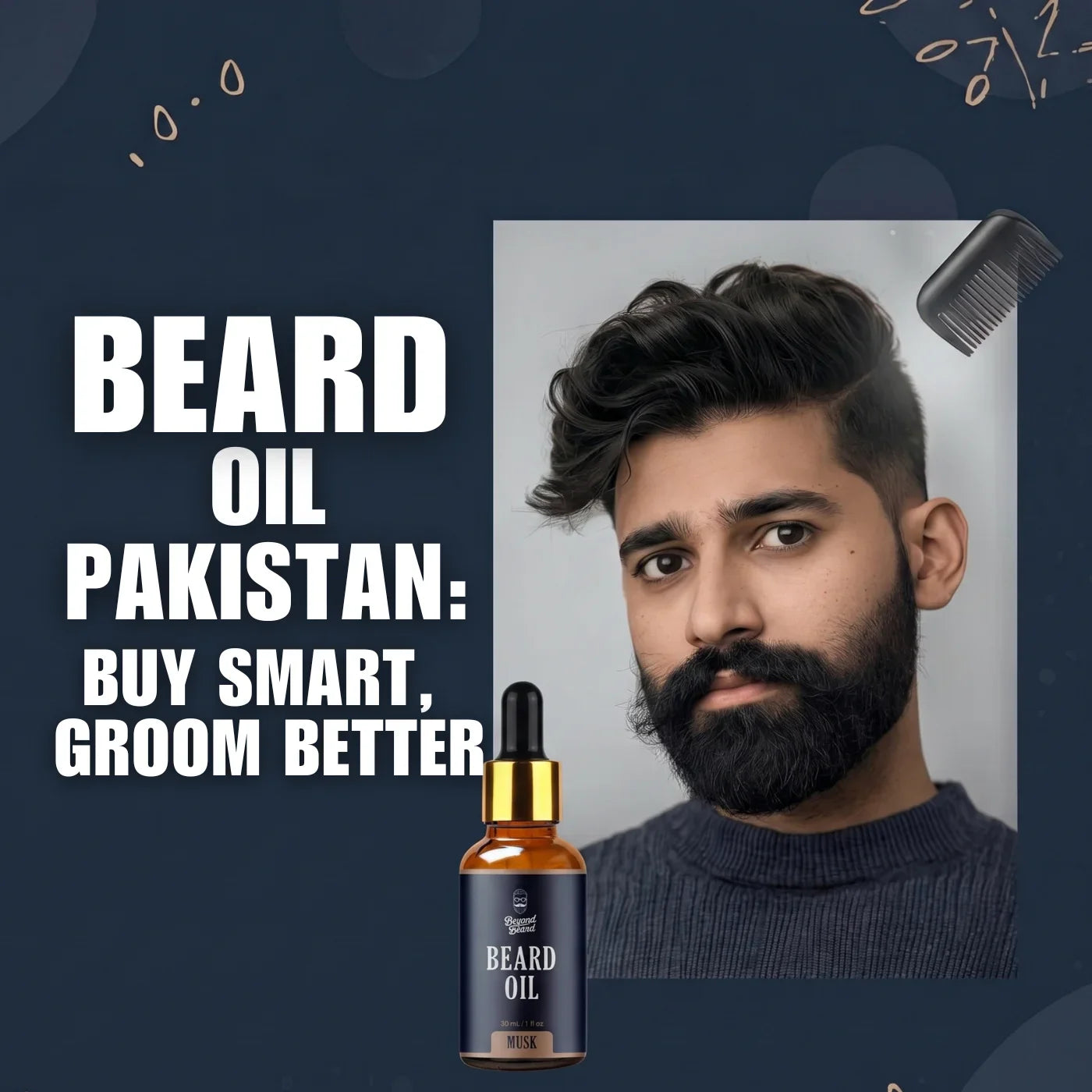 Beyond Beard Beard Oil Pakistan for soft, shiny beard care and beardruff control