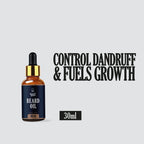 Beard oil by Beyond Beard designed to help control dandruff and support healthier beard growth
